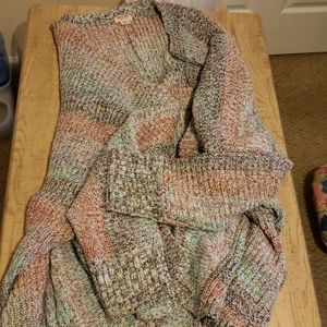 Mossimo Oversized Colorful Cardigan